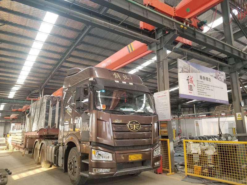 榮大候車亭制作廠家發往安徽公交候車亭發貨記錄